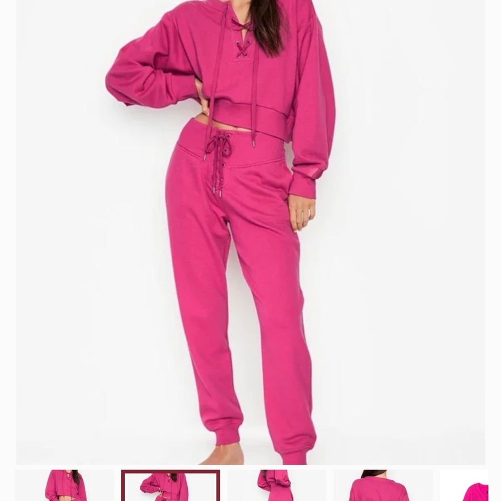 victoria secret jogger set NEW includes gift bag